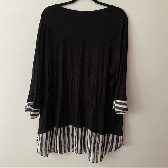 CJ Banks Black Blouse - Picture 4 of 6